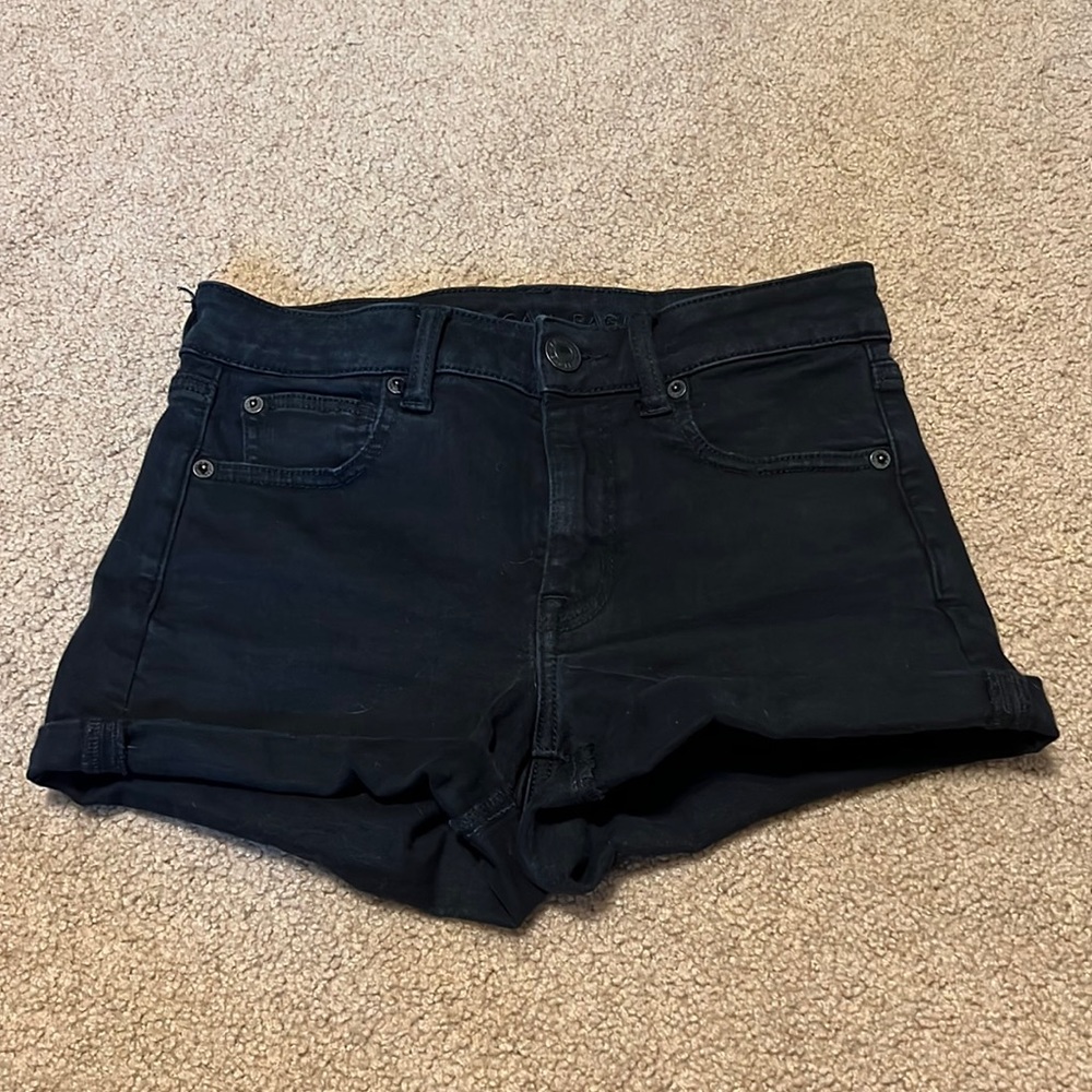 Black American eagle shorts